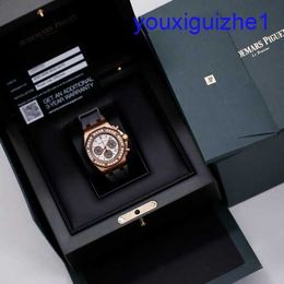 Fashion AP Wrist Watch 26231OR Royal Oak Offshore Panda Ladies 18k Rose Gold Diamond Watch Automatic Mechanical Swiss Luxury Watch Gauge 37mm