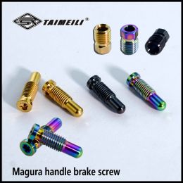 TAIMEILI 1pcs Titanium Magura brake oil drain pipe brake rod adjusting screw