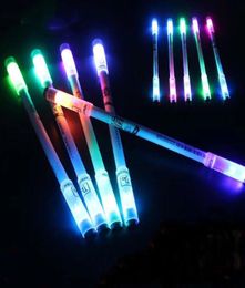 Glow Rotating Ballpoint Pens Turn Spinning Gaming Pen for Kids light Colorful Bright led Creative Flash Gift Toy School Supply9380335