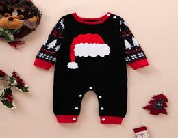 baby Girl Boy Christmas clothing Rompers Long Sleeve Oneck Deer Print romper 100 cotton Spring Fall Warm 012 Months6351182