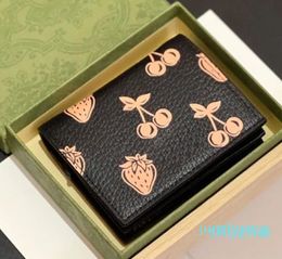 fashion Cardholder Womens Designer Bag Short Clip Fashion All-match Classic Printing Card Holder