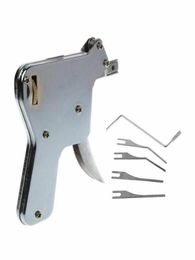 Unlock Gun Key Repair Tool Lock Practical Locksmith Supplies Powerful Padlock 6 Piece Set Repair Lock Small White Gun Tool Wholesa8617128