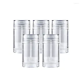 Storage Bottles 5pcs 30ml Filling Stick Deodorant Container Empty Reusable Clear Twist Up Tube Sample Test