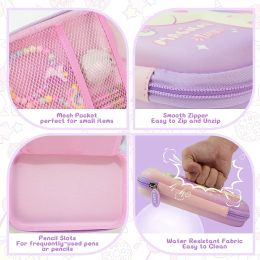 3D Kawaii Pencil Case Aesthetic Unicorn Organiser Cute Pen Pouch Boxes for Girls Boys School Office Supplies Students Stationery