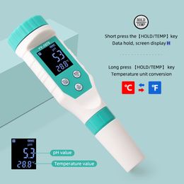 7 in 1 Water Quality Monitor Chlorine Meter PH TDS SALT ORP FAC EC TEMP Tester Mariculture Swimming Pool Water Quality Detector