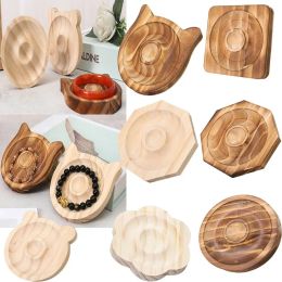 Wooden Handstring Bracelet Display Stand DIY Design Craft Storage Necklace Beading Plate Tray Board Jewellery Making Organiser