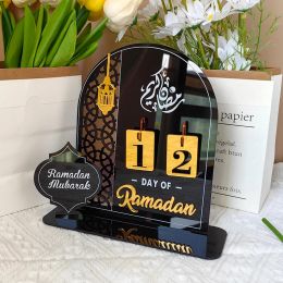 Acrylic Ramadan Advent Calendar Ramadan Calendar with Base Replacing Numbers Eid Calendars Table Ornament Islam Advent Day Gifts