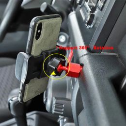 Tablet Phone Holder Mount Bracket Stand for Suzuki Jimny 2019 2020 2021 2022 2023 JB74 JB64 JB43 Car Inner Accessories ABS Black