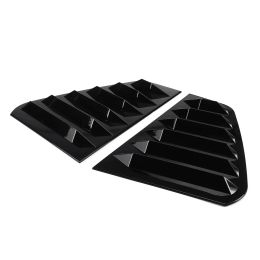 Pair ABS Side Rear Window Louvres Scoop Cover Vent Trim for VW Golf MK7 MK7.5 GTI R 2014-2019