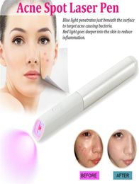 Blue Red Light Therapy Acne Spot Treatment Laser Pen Scar Wrinkle Removal Device Blackhead Blemish Remover Face Skin Care Tool6397447