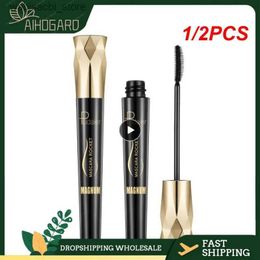 Mascara 1/2PCS 4d Smudge-proof Mascara Black Curling Cost-effective Lengthening Volumising Thick Mascara Waterproof Eyelash Extension L49