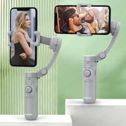 Headphones Foldable 3axis Gimbal Handheld Stabilizer, Selfie Stick Vlog Cellphone Video Recorder, for Iphone Xiaomi Samsung Smartphone