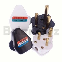 BS546 South Africa power cord plug AC250V 5A/15A round 3 pins removable cable Connector Detachable High power India wiring plug