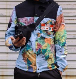 Fashion Designer Hoodie Mens Jacket Clothing Detachable hat Military Map Reflective Jackets Hooded Black Mens Hoodies Noctilucent 4154582
