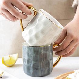 Mugs Premium Morandi Color Ceramic Mug Modern Cup Office Bedroom Household Coffee Beer Large Capacity Water