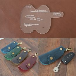 Key case drawing diy handmade leather goods model leather bag model kraft paper design template Leather sewing pattern