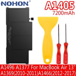 Batteries NOHON A1405 Laptop Battery For MacBook Air 13 inch A1369 2010 2011 A1466 2012 2017 A1496 A1377 Replacement Notebook Batteries
