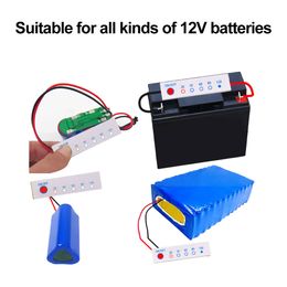 Lithium Battery Level 1S 3S 4S Indicator Tester LED Display 3.7-4.2V 11.1V-12.6V 14.8V-16.8V Lithium Lead-acid Battery Meter