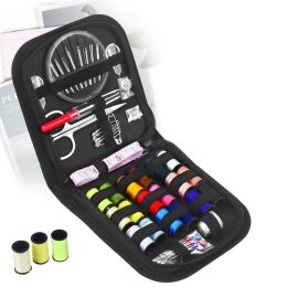 1 Set Portable Household Sewing Kit Box DIY Embroidery Handwork Tool Needles Thread Scissor Set Home Supplies Travel Accessories