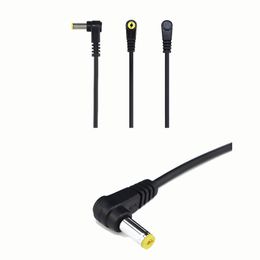 DC power cord 1.5m yellow tuning fork L type adapter 90 degree elbow right angle dc5.5*2.1mm male cable standard dc connector B3