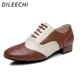 Modern Boots Dileechi 735 New Boy's Ballroom Tango Tantuine Leather Men's Latin Dance Shoes Man Heel 2 см 26092 5