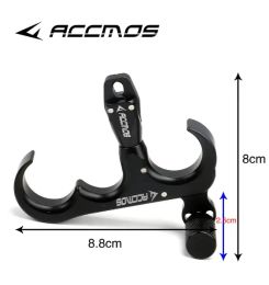 ACCMOS 360 degrees 3/4Finger Compound Bow Release Aid With Adjustable Thumb Archery Shooting Hunting Accessory