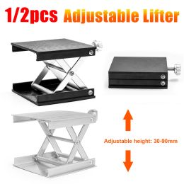Adjustable Woodworking Machinery Router Lifter Portable Engraving Laboratory Lift Platform Experiment Plate Table Manual Stands