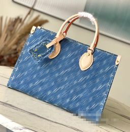 2024 Bags Women Purses Crossbody Blue Denim Flower Tote Handbags
