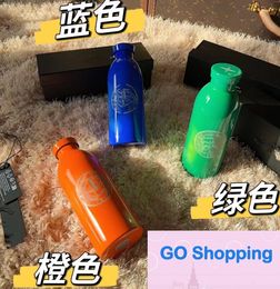 Simple Stone Hot Water Color Changing 304 Stainless Steel Coke Bottle Mountaineering Outdoor Sports Water Cup Riding