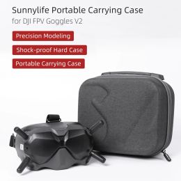 Cameras Shockproof Hard Bag Handbag for DJI FPV Google V2 Portable Carrying Case for DJI FPV Google Headband Battery Antenna Data Cable