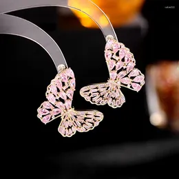 Stud Earrings High Quality 925 Sterling Silver Inlaid Butterfly Ear Studs For Women Fashion Jewellery LE138