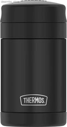 Food Jars Canisters Thermos 16oz Insulated Food Jar with Foldin Spoon Matte Black L49