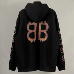 designer hoodies men hoody Balencigaas Mens sweater Sweatshirt Paris Fashion Brand 2024 New Hoodie Hooded Sweater Unisex B Family Unisex BB Mud Graffiti OEEU Y4IY