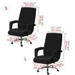 Office Chairs Cover Spandex Gaming Chair Covers with Arms Gamer Slipcover Stretch Armchair Protector 1set funda silla gaming