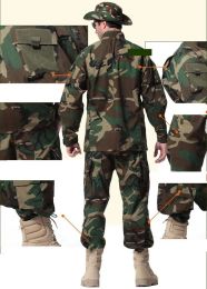 Tactical Uniform Mens Militar Soldier Jacket + Pants Special Forces Set Outdoor Hunting Camouflage Clothes