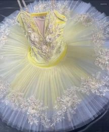 Stage Wear Women Adult Ballet Dress Velvet Top Professional Tutu Girls Children Performance Swan Lake Dance Ballerina