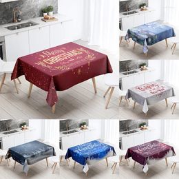 Table Cloth Christmas Tablecloth Ins Year's Waterproof Red Coffee Wedding Decor Nappe De