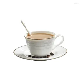 Cups Saucers Drink Tea Luxury Pub Combination Cold Coffee Cup And Saucer Vintage Ceramic Tableware Kitchen Crockery