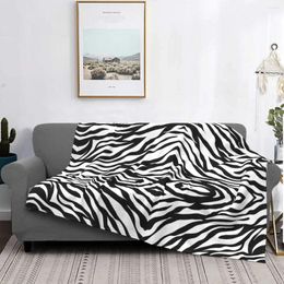 Blankets Zebra Throw Blanket Warm Ultra-Soft Micro Fleece Skin Pattern Print