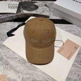 Designer caps Baseball Cap Letter Baseball Hat Womens Soft Large Head Surrounding Hat Wide brim Fashion Brand Hat mui hat KR9F