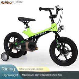 Bikes Bicyc for children boys and girls and older children aged 2-6-8-10 with magnesium alloy Bicyc with auxiliary wheel pedals L48