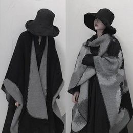 Blankets Shawl Autumn And Winter Travel Solid Color Split Fur Blanket Imitation Cashmere Black White Scarf Warm Cover