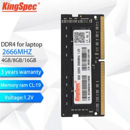 RAMs KingSpec Memoria Ram DDR4 4GB 8GB 16GB 32GB Laptop Ram 2666mhz 1.2V 3200Mhz 204pin Fully Compatible For Laptop AMD Intel