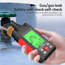 HT609 Gas Leak Detector Combustible Gas Detector Ambient Temperature Humidity Methane Gas Hydrogen Detector