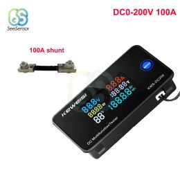 DC 0-200V 50A 100A LED Digital Voltmeter Ammeter Wattmeter Current Voltage Power Energy Meter Battery Capacity Tester Monitor