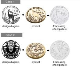 Personalised Library Book Embosser Custom Company Embossing Seal Design Your Own Stamp Wedding Seals