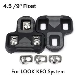 Road Bike Cleats for LOOK KEO Pedals Self-lock Road Bicycle Cleats Float 9° fit LOOK DELTA Cleat Durable Cycling Shoes Accessor