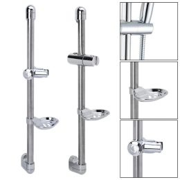 A Set Shower Rod Soap Dish Lifter Pipe ABS Lifting Frame Adjustable Head Holder Drop Ship