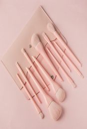 10pcsset Candy Colors Makeup Brushes Set Professional Eyeshadow Eyebrow Foundation Powder Blush Blending Brushes Cosmetic Tool 109097228