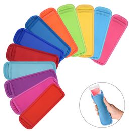 Popsicle Holder Freezer Icy Pole Tools Ice Lolly Sleeve Protector For Ices Cream Natural Rubber Popsicle Cover